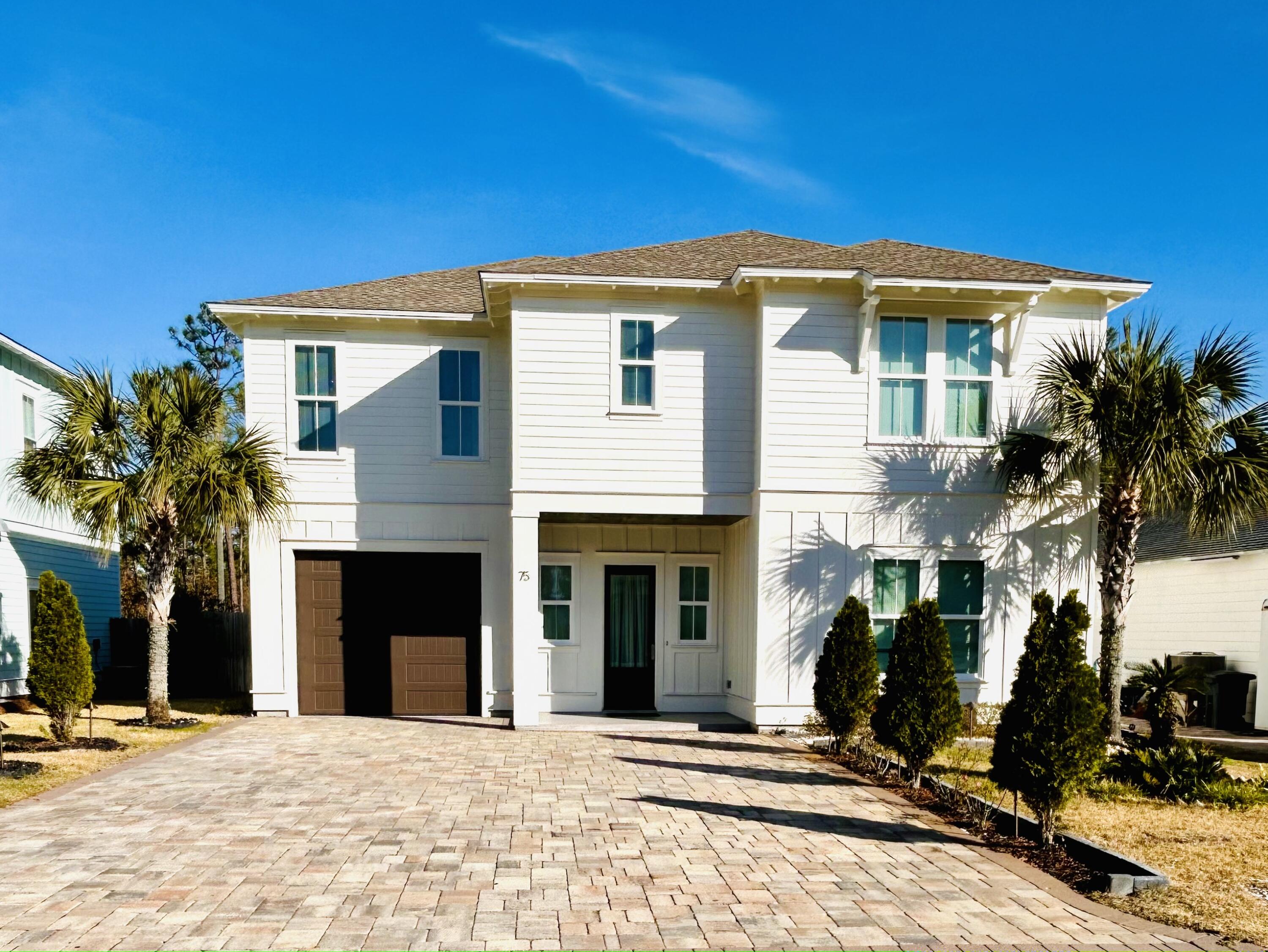 Welcome home to your spacious retreat in the ideal location near 30A and the stunning Emerald Coast Beaches.This immaculate home,nestled in the friendly neighborhood of Mack Bayou Estates, boasts 2544 sq.ft. of beautifully designed space.No HOA restrictions and short-term rentals are permitted, making it an excellent investment opportunity.Enjoy the convenience of proximity to Grand Boulevard,Sacred Heart Hospital,and the Elementary School.Enjoy piece of mind with Flood Zone X designation.With a thoughtful design,the home showcases 10 ft ceilings on the first floor,9 ft ceilings on the second,and elegant crown molding throughout. Modern amenities include built-in speakers in the living and game rooms, including a screen projector, stainless steel appliances,and quartz kitchen countertop.
