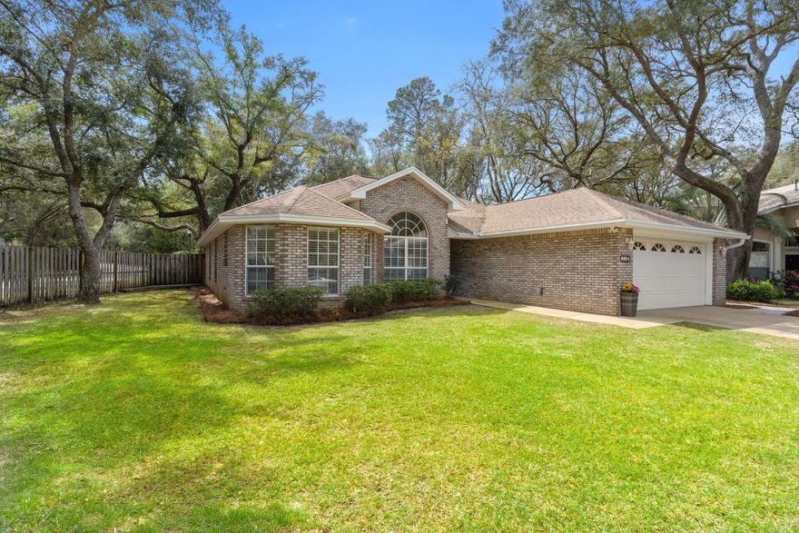 Brick Home In Gated Parkwood Estates. Many Upgrades & Updates To See. Nestled On Ample Lot In Secluded Cul-De-Sac. Home Offers A Perfect Blend Of Privacy & Community. Entering The Home Is An Open Living Room w/ Tray Ceiling,  Crown Molding, Gas Fireplace, & Recessed Lighting. Dining Area Has Soaring Cathedral Ceiling & Windows For Natural Light. Modernized Kitchen w/ Granite Counters, Stylish Backsplash, & New Stainless Style Appliances. Plenty Of Cabinet Space + Pantry Too. There Is A Breakfast Area w/ Bay Window Overlooking Front Yard. This Kitchen Is A Comfortable Place To Be. The Primary BR Boasts Cathedral Ceiling, Built-In Shelving, Space For Sitting, & Desk Area. Primary Bathroom w/ Double Vanity Granite Counters, Step In Shower w/ Glass Doors, Jetted Tub, Big Closet. There Is More. There Are Two More Large Guest Bedrooms On Opposite Side Of Home From Primary Bedroom. BR #2 Is Located On South Side Of Home with Window To Back Yard. There Is A Full Sized Guest Bathroom with Tub-Shower Combination. This Bath Has Granite Vanity, Upgraded Lighting, & Glass Tub Doors. BR #3 Is Located On Other Side Of Guest Bath & Is Outfitted with A Twin Bed and 2 Bunk Beds. Yes It is That Big. Off The Living Room Is The Den/Flex/Bonus Room. Currently Used As A Den for Streaming Your Favorite Programs Or Reading A Book. This Den Overlooks The Screened Porch. The Screened Porch Is Large, Equipped with TV & Electrical Connections, and Has Doors On East & West Sides. East Door Gives Access To 'Grilling' Paver Porch. Nice To Have Your Own Place To Grill To Your Hearts Delight. The West Door Is To The Newly Added Large Concrete Patio. All Of This Overlooks Fenced Back Yard Shaded By Trees. Truly An Oasis & Retreat To Be Enjoyed To Its Fullest. Lots Of Yard In Front & Back For Family and/or Pets. A List Of Upgraded Items & Cost To Own Sheet For This House Are Available Upon Request. You Really Should Put This One On Your List As It May Be The One You Have Been Waiting To Make Yours!