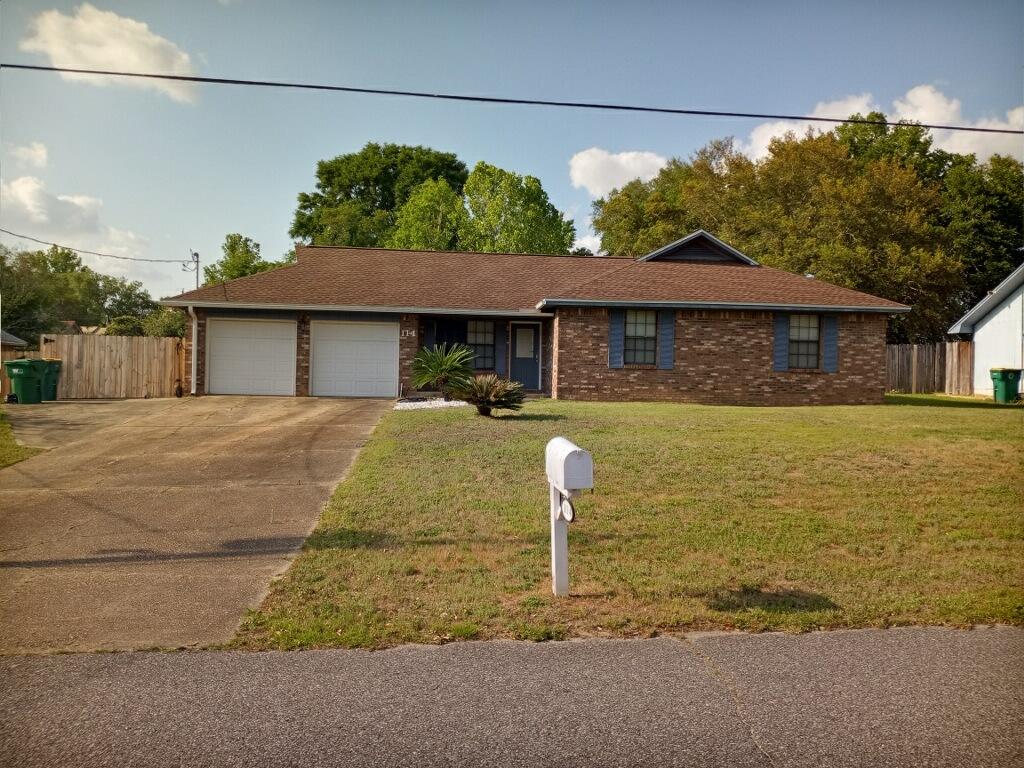 Easy living in a home with limitless possibilities. HVAC and roof less than 2 years old. Flat lot. Beautiful home will not last long! Extra large gate opens to flat lot backyard and can accommodate RV or boat. Brick wood burning fireplace with built in wood storage. Newer water heater with 'smart panel'. Buyer to verify measurements and/or any information deemed necessary. American Home Shield 1 year warranty up to $450 with acceptable contract.