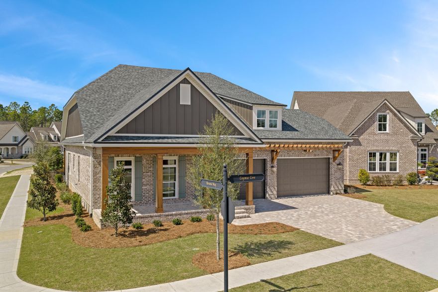 Exquisite New Home in The Vineyards at Hammock Bay !Nestled on a quiet cul-de-sac in the gated Vineyards community of Hammock Bay by award winning builder, this stunning two-story home offers 3,220 square feet of thoughtfully designed living space with exceptional craftsmanship throughout.  Featuring 4 spacious bedrooms, 3.5 baths, and a 3-car garage, this home combines elegance and functionality. Enjoy beautiful wood floors throughout, 10-foot ceilings, and solid core interior doors that showcase quality at every turn. The chef's kitchen is complete with furniture-grade cabinetry, upgraded gourmet appliances, and an expansive island perfect for entertaining.A cozy fireplace, lap and gap accent walls, and a mudroom drop zone add both charm and convenience. Upstairs, you'll find 500 square feet of walk-out storageideal for organization or future expansion.  Outside, lush professional landscaping, a paver driveway, and gas lanterns create timeless curb appeal. Residents enjoy access to Hammock Bay's highly amenitized master-planned community, including resort-style pools, walking trails, fitness facilities, and more.
Located within the acclaimed Walton County School District, near the Freeport Sports Complex, and just a short drive to the beaches of 30A, this home blends luxury, lifestyle, and location beautifully.