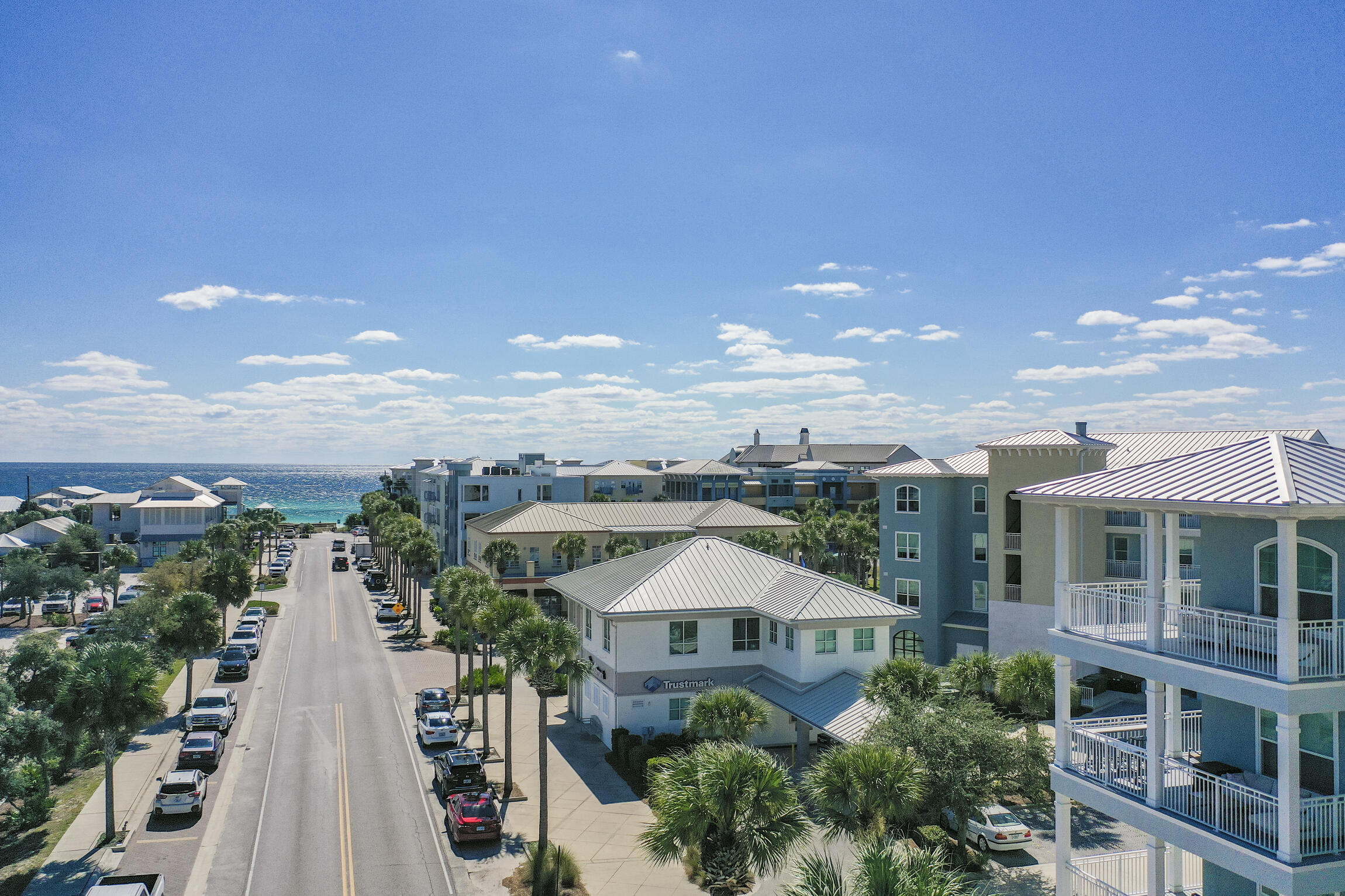Welcome to your dream coastal retreat at Gulf Place Residences! This well maintained, top-floor, corner unit offers the epitome of luxury living with breathtaking Gulf views. Unit #312 boasts the distinction of being the Very First Preconstruction Reservation at Gulf Place Residences in January 2020, ensuring a prime location and exclusive features.As you step into this meticulously designed space, you'll be greeted by 10' ceilings and an abundance of natural light that enhances the tile floors throughout. The expansive 266 sqft wrap-around balcony invites you to enjoy the stunning Gulf views, providing an unparalleled backdrop for both sunrise and sunset.The fully furnished interior is adorned with high-end finishes, including quartz countertops and kitchen... appliances. Convenience is key with the inclusion of a washer/dryer, making coastal living a breeze. This unit also comes with a large separate storage unit, providing ample space for all your beach essentials.
This residence features concrete and steel construction, equipped with 180mph storm doors and windows to ensure your peace of mind during inclement weather.
Gulf Place Residences is more than just a place to call home; it's an all-inclusive coastal community. With three deeded beach accesses, three swimming pools, two tennis/pickleball courts, BBQ grilling areas, an outdoor amphitheater, and a cafe, you'll find everything you need for a resort-style lifestyle. Enjoy the convenience of on-site restaurants, shops, art galleries, and Ed Walline Beach Park, all within the vibrant community at the scenic intersection of 30A.