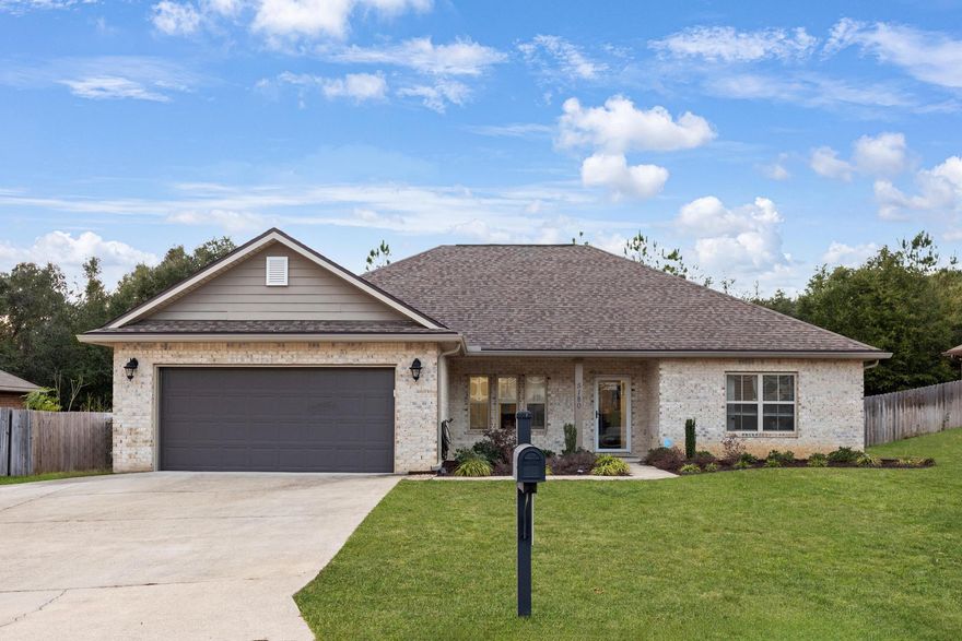 Built by a Parade of Homes builder, this home has a unique open floor plan with split bedrooms and a bonus room perfect for a home office.  Details and craftsmanship that this builder put into this home is unmatched, from crown molding throughout, trey ceilings in the living room and master bedroom to the large deep bathtub and the tiled walk in shower in the master bath. This four bedroom 2 bath home is located just minutes away from restaurants, shopping, I-10 and military bases.  Let's not forget the large privacy fenced backyard that is ready for you to enjoy.