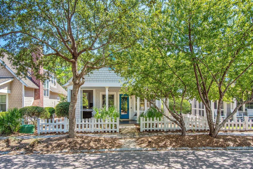 A WaterSound address evokes luxury and style, and this beach cottage exudes both in a perfectly functional, charming design. The 2 bedroom, 3 bath home with an extra lofted sleeping space features wide plank oak floors, plantation blinds, peaked shiplap ceilings over the living room and 2nd floor master bedroom, Lutron lighting, oak cabinetry and mounted flat screen televisions. Natural daylight streams into the open living room and dining area which then flow seamlessly to a small breakfast bar and full kitchen with stainless steel appliances and granite counters. Soft aquamarine walls over crisp white wainscoting create a coastal aura of allure and simplicity. The loft space and walkway railings across to the upstairs master suite are seen above the dining table and kitchen for an open, classy feel. Quality workmanship and superior materials, fixtures and hardware are evident throughout the home. A small office nook is super handy for work or play, and laundry adds to convenience. The front porch is as cozy as the screened-in side porch, with a ceiling fan, pet screen and flat screen television. A back porch, enchanting pergola and open paver patio offer plenty of cozy outdoor dining and socializing spots. 253 Salt Box Lane is a magical beach cottage with character, quality and custom features. There is ample choice when planning the day's activities.Various paths, boardwalks and bridges over stunning dunes offer direct routes to uncrowded stretches of white-sand beach. WaterSound Beach also features four swimming pool areas, which are great for cooling off.  Head over the sand dunes to the Beach Club, explore the local nature trails, play golf or perhaps meet for lunch at the WaterSound Cafe. Nearby Scenic 30A provides easy access to Deer Lake State Park, and fine dining in Alys Beach, Rosemary Beach and beyond.