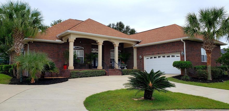 Immaculately maintained & presented this home is located in the Gated community of Chanan Estates. Boasting amazing crown molding, architectural features. Split floor-plan. 2019 improvements include; All interior has fresh designer paint, newly lime washed sun-room, new HVAC, with new appliances, new brain for tank-less hot water, custom built-in storage garage, fresh landscaping, stainless utility sink in laundry. You will love custom kitchen cabinets with extraordinary storage, custom backsplash, with all new lighting. Master Bdrm is over-sized with seating area his/hers walk in closets w/linen closet. Master bath features double vanity w/large jetted soaking tub spacious walk-in shower with 2 shower heads + private water closet. Bedrooms 2 and 3 share a glamorous Jack & Jill bath.