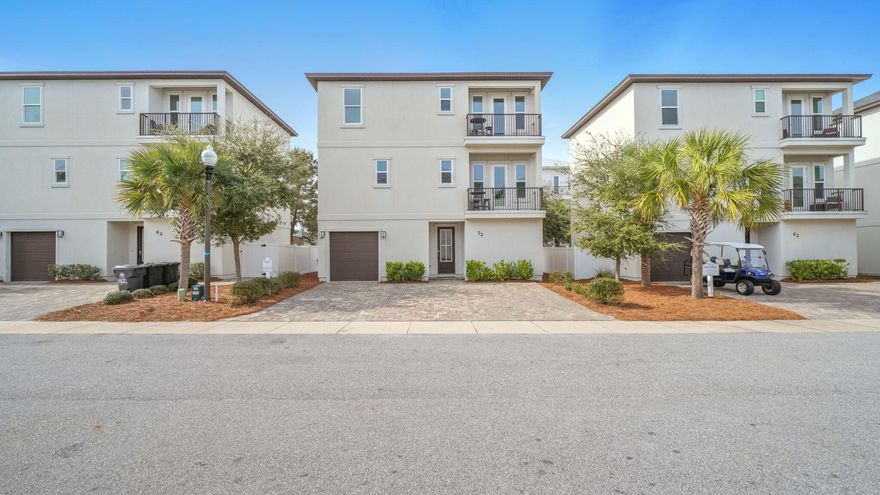OPEN house Saturday, Jan 17, 10-12pm. Beautifully updated luxury home in the heart of Miramar Beach, built in 2019 and perfectly positioned within walking and golf cart distance to the beach. This spacious 4BR home and 4.5 bathrooms offers an ideal blend of coastal elegance, comfort, and income potential. Designed with both style and functionality in mind, the home features quartz countertops, wood plank tile flooring throughout, walk-in closets, and a thoughtfully designed open-concept layout ideal for entertaining. This home offers 2 balconies,  2 laundry rooms, & a backyard w/ patio perfect for entertaining or BBQ's. Offered fully furnished, this property is truly turnkey and includes a 6-seater golf cart, making beach days effortless. Located in a desirable neighborhood with a community pool, this property allows short-term rentals and has a projected rental income of $110,000-$120,000. Walking distance to local favorites like Pompano Joe's, Bad Ass Coffee, Pascalli's + more!