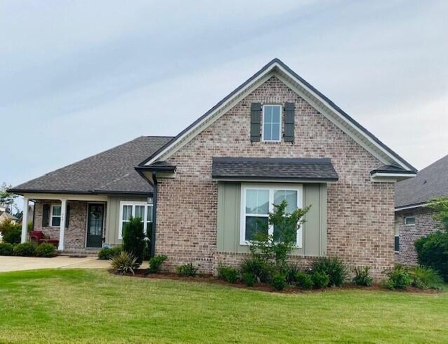 FANTASTIC BUY on this beautiful, custom home w/many upgrades built by Randy Wise Homes. READY FOR OCCUPANCY-you don't have to wait for construction! 2214 sf w/3 bdrs, 2.5 baths and flexroom. Interior finishes inc: 9' ceilings, oil rubbed bronze fixtures, granite countertops, hdwd flooring in common areas, custom tile in baths, showers, laundry, carpet in bdrs. Crown molding, cased windows and openings. Natural gas range and Rinnai tankless water heater. Stainless Frigidaire appliances including the dbl door refrigerator/freezer and upgraded hood vented to outside. Wood Harbor soft close cabinetry throughout. Mbath has a large, custom tile shower . Addl upgrades inc floor plug in lrm, ceiling fans in all bdrs, flexroom and 2 porches. Area of cabinetry w/drop zone. Enjoy all the wonderful