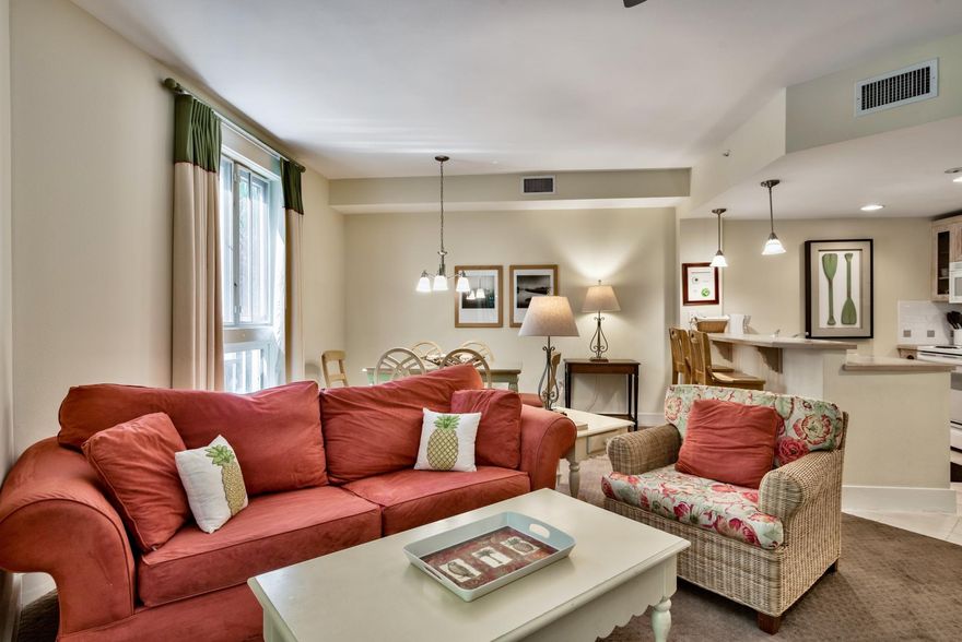 Enjoy the Village of Baytowne Wharf on the quiet side of the Village for a great price. This quaint one bedroom condo on the 2nd floor offers quick access from the parking garage. The Pilot House offers a beautifully landscaped terrace with a resort style pool, hot tub, fitness room and grilling area. The resort also has a ''Owners Only Founder's Room'' which houses a game room,pool table and bar with a balcony overlooking the plaza of the Village. Life in the Village includes shopping, great dining, concerts and fireworks. Come see what this resort has to offer!