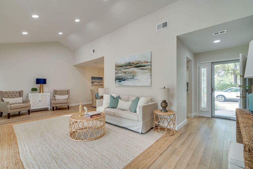 This stunning condo has been newly renovated with a modern coastal chic design and beautiful luxury vinyl plank flooring that flows entirely through out. The kitchen has been upgraded with custom cabinetry, stainless steel appliances, and Quartz counter tops. The master bedroom has lake views and a sliding glass door to patio. The master bathroom has a gorgeous double vanity with Quartz counter top as well. A guest bedroom with en suite bath and bunk room complete the space. An over-sized screened in lanai and open air patio allow for relaxing and enjoying the tranquil lake views or entertaining friends and family. Bayou Village owners enjoy access to the two heated SOA pools: One across from Linkside Village on Audubon Drive and the newly constructed Phil Hummel Aquatic Center centrally located at the Baytowne Ave Traffic Circle. 
As an introduction to the Sandestin lifestyle, we invite our new owners to explore amenities that make Sandestin special. The listing brokerage and seller(s) are presenting the buyer(s) of this property with (2) 90-minute rounds of Tennis court time, a golf foursome at one of our three championship courses, a round of golf for up to four (4) players and an invitation to "Club Night" at the unrivaled Burnt Pine Golf Club.

Sandestin Golf and Beach Resort is a major destination for all seasons and all ages, and has been named the #1 resort on Florida's Emerald Coast. This magical resort spanning over 2,000 acres is comprised of over 70 unique neighborhoods of condominiums, villas, town homes, and estates. The resort features miles of sandy white beaches and pristine bay front, four championship golf courses, a world-class tennis center with 15 courts, 4 resort swimming pools (and 15 private neighborhood pools), a 123-slip marina, a fully equipped and professionally staffed fitness center and spa, meeting spaces and The Village of Baytowne Wharf, a charming pedestrian village with events, shopping, dining, family entertainment and nightlife. For true golf cart community living, Grand Boulevard is just outside the resort gates and provides access to additional shopping, dining and entertainment  all without traveling on Hwy. 98.  Come to Play, Stay for Life!