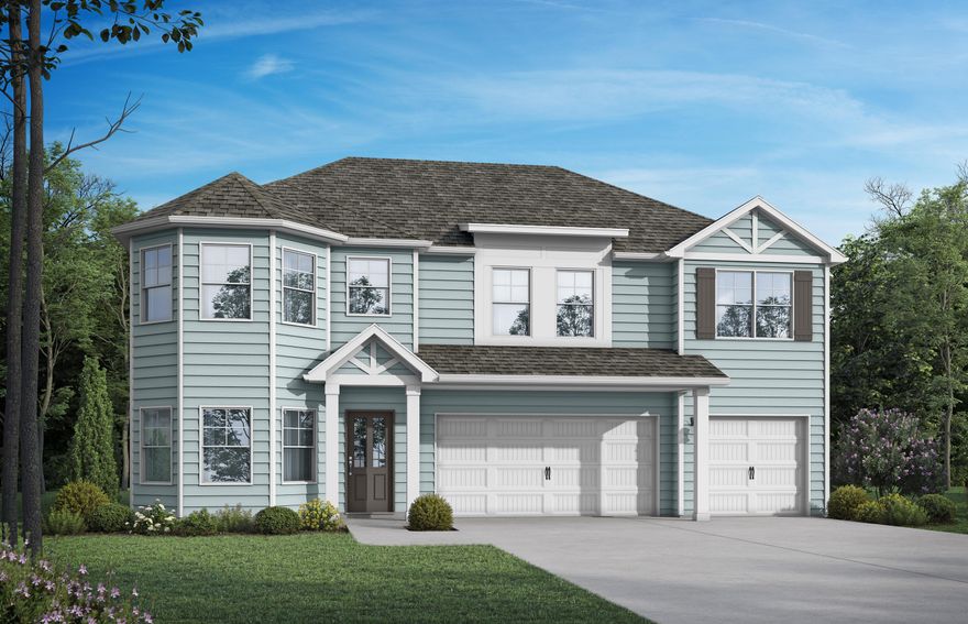 Welcome to The Laurel. From the beautiful exterior with bay windows, enter the 2 story foyer. The dining room w/coffered ceiling opens conveniently to the eat in kitchen & flows seamlessly into the dramatic 2 story family room w/optional fireplace. Enjoy all the natural light cascading inside from the multitude of windows across the back of your home. As you make your way upstairs you experience the spaciousness of the home design. The primary suite has a separate sitting area featuring bay windows & the perfect bathroom to relax & rejuvenate. The 2nd floor has 3 additional bedrooms, 2 full baths & a loft. One more bedroom & bath downstairs. Covered porch, 3 car garage. Brand new floor plan!The time is NOW to choose your colors and options for your beautiful new home!