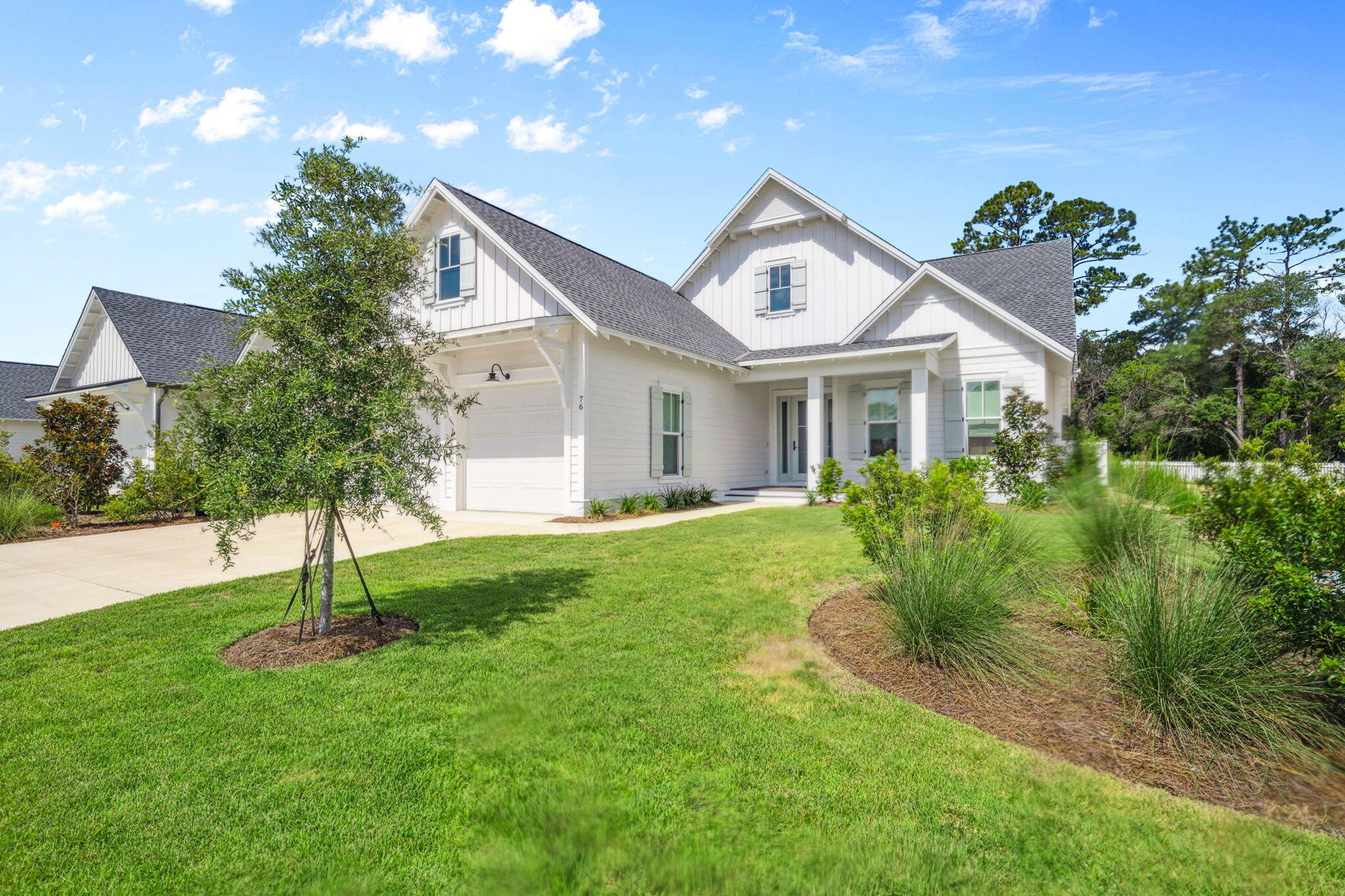 Like-new and fully furnished, this 4BR/3.5BA Huff-built Ficas floor plan sits on a private exterior lot in Watersound Origins, backing up to preserved green space for lasting privacy. Inside, enjoy 10' ceilings, quartz countertops, solid core doors, and nearly $50K in thoughtful upgrades -- including Medallion wood flooring throughout, a 36' Bosch gas range, custom garage storage, and a sliding glass door that opens the living room to a covered porch. The open layout, 2-car garage, and stylish finishes make this home ideal as a full-time residence or a second home retreat. Just bring your bags and move right in. Enjoy all the amenities Watersound Origins has to offer: resort-style pool, fitness center, sports courts, trails, golf, and close proximity to 30A beaches.