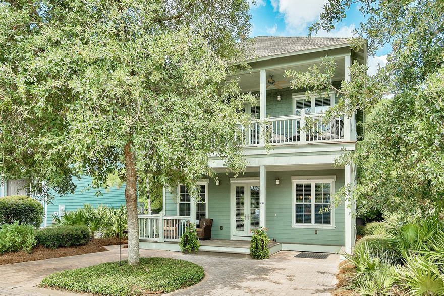 PRICE ENHANCEMENT! You have to see this exceptional home at an exceptional price! Just a short walk, bike or golf cart ride to the beach .6 miles or golf course,.25 miles, this beautiful John Willis home is located in a quiet community close to the Santa Rosa Golf and Beach Club and Gulf Place. This custom 3 bedroom, 5 bath (3 full and 2 half) is detailed with fine craftsmanship and upgrades including Pella windows and doors, Rinnai tankless water heater, built in pest control system and landscape lighting. A large covered front porch draws you into a spacious first floor that contains a gourmet kitchen (granite counters and glass tile backsplash), living room, dining area, a bedroom with a full bath and a half bath. Additionally, there is a screened in back porch for private outdoor livin On the second floor there are 2 bedrooms with full baths and another half bath. A second living area on this level leads you to a large covered porch providing another outdoor living experience. The second floor also contains a spacious linen and laundry room.

Both floors have knotty pine hardwood floors except for the bedrooms. Both Floors have 10' ceiling's. The house has a dual pavered driveway and a 10' by 9' covered golf cart parking area. The three porches provide 683 sq. feet of covered outdoor living space. This house also has aluminum storm shutters for all windows and doors.

Come and see this exceptional home and view all of the details that have gone into the construction of this John Willis Home. Santa Rosa Golf Villas is a small community of 38 homes and includes a community pool, gas grill and gas fire pit. Santa Rosa Golf Villas allows short term rentals. This home has never been on the rental market.