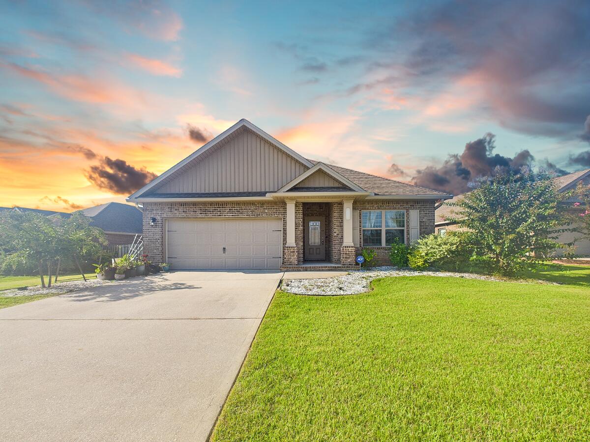 This well maintained Lamar floor plan in the desirable Redstone Commons neighborhood offers 3 bedrooms, 2 full bathrooms, and just over 1,700 square feet of single story living.Inside, the open concept layout is ideal for everyday living and entertaining. The kitchen features granite countertops, a large center island, stainless steel appliances, white cabinetry, and recessed lighting. It opens to the great room, which is filled with natural light and offers access to the covered back porch.The split bedroom design places the primary suite at the back of the home for added privacy. The primary bathroom includes a walk in closet, dual granite vanities, a soaking tub, and a separate 5 foot tiled shower. Two additional bedrooms at the front of the home are spacious and work well for family, guests, or a home office.
The fenced backyard has a covered patio and plenty of space to relax or entertain. Other features include wood look laminate flooring in the main living areas, carpet in the bedrooms, and a two car garage.
Redstone Commons offers residents a community pool, clubhouse, dog park, playground, and walking trails. The neighborhood is conveniently located near schools, shopping, dining, and an easy drive to local military bases.
