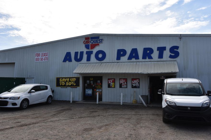 Great location for business, has separate area set up as store front with large warehouse attached. Just north of Hwy 98 in Miramar Beach, Florida. Previous location of CARQUEST Auto Parts. If more space is needed there is an additional warehouse adjoining this one (Unit C.) Both units B & C together would provide approximately 5500 square feet.