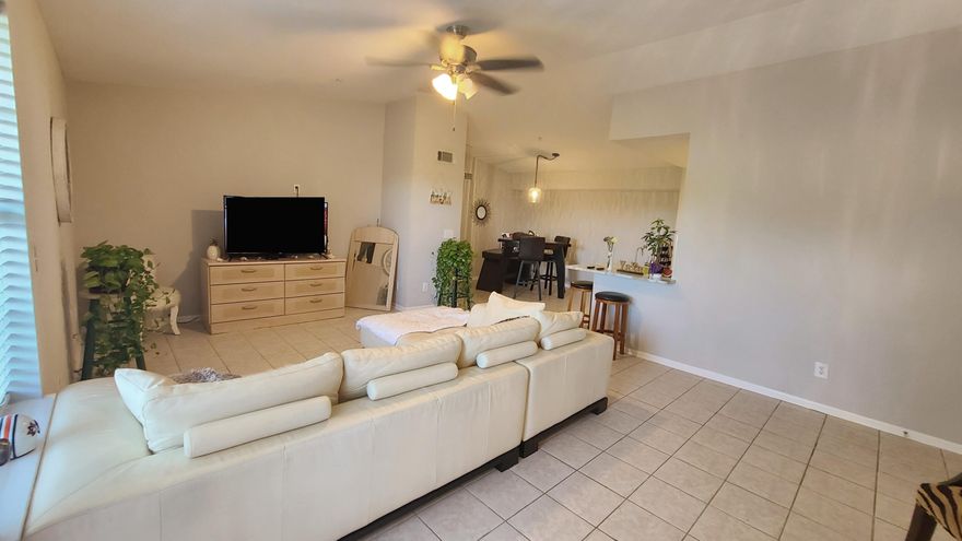 Large one bedroom, Vaulted ceilings, Updated kitchen with granite countertops and glass tile backsplash, custom stainless steel sink and faucet, reverse osmosis water in kitchen, updated bathroom with granite countertops, custom sink, tiled tub surround with custom fixtures, upgraded lighting throughout, upgraded 2' vinyl window blinds. Washer and drying included.