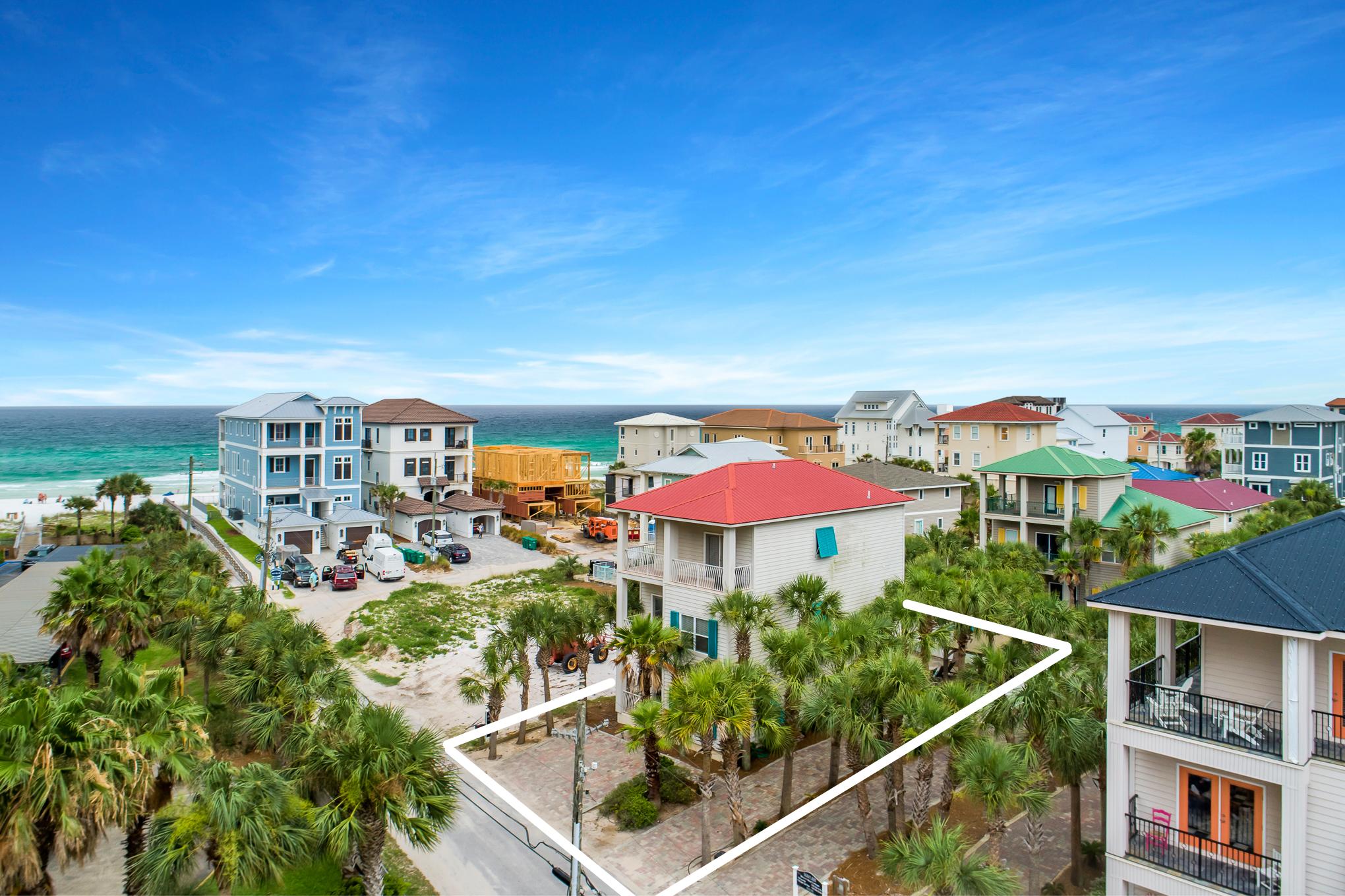 Welcome to Open Gulf Oasis, a charming beach home located on Open Gulf Street in Miramar Beach. Enjoy breathtaking views of the gulf, a private heated pool, and easy access to the beach in this luxury 6 bedroom oasis. The first floor features a generously sized living area, a master suite with a private bathroom, a formal dining room and a gourmet kitchen accessorized with quartz countertops, a luxury appliance suite, and breakfast bar. The second floor boasts an additional living area, a bunk room, 2 guest bedrooms and a covered terrace to take in the gulf views and breezes. The top level is complete with 2 additional master suites, each capitalizing on the gulf views and our area's unrivaled sunsets.