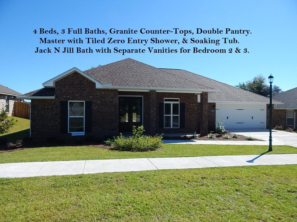 Brand NEW Home SOUTH of I-10. The Exterior is ALL Brick. Buyer to verify measurements, schools and anything of importance. Chanan Estates is South of I-10 and can be accessed from the 1st red light on the south end of Crestview. The measurements should be verified due to changes that may happen during the building process. The lot measurements were taken from the Okaloosa County Property Appraiser's website and/or plot plan/map and will need to be confirmed by the final survey.