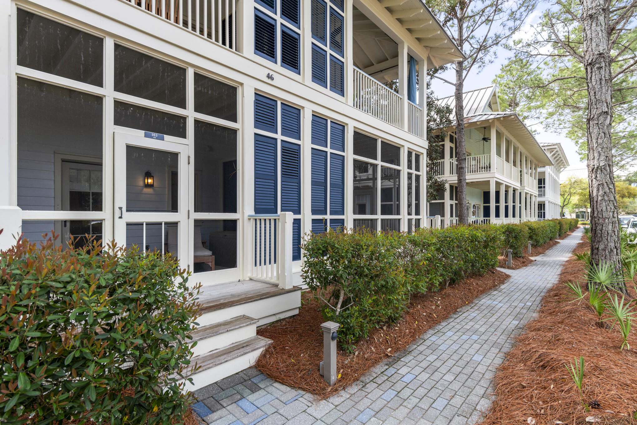 You won't find a better location to be a part of everything Watercolor and 30A have to offer. Located on beautiful Cerulean Park and minutes from the Beach Club, Boathouse, shopping, dining and more. This fully furnished townhome offers 2 bedrooms plus a bunk area, 2 full and 1 half bath. Ample living, dining and kitchen area along with a covered outdoor dining area on the porch make relaxing easy. A screened first floor porch looks out onto the green space. A perfect spot for an investment property or for your very own place at the beach!