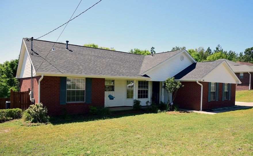 WHAT A FIND! Are you looking for a 5-bedroom under $180K? This is the one for you! All brick, split bedroom, open floor plan. New roof in March 2018, recently painted interior, new dishwasher and range. Laminate flooring in living area approximately 4 years old, and A/C unit approximately 2 years old. Master bedroom has new carpeting. The home features a covered front porch and a large deck in the back. Home sits on a half-acre double lot. Conveniently located south of I-10 and Antioch Elementary is just around the corner. There is a transferable termite bond on the property.