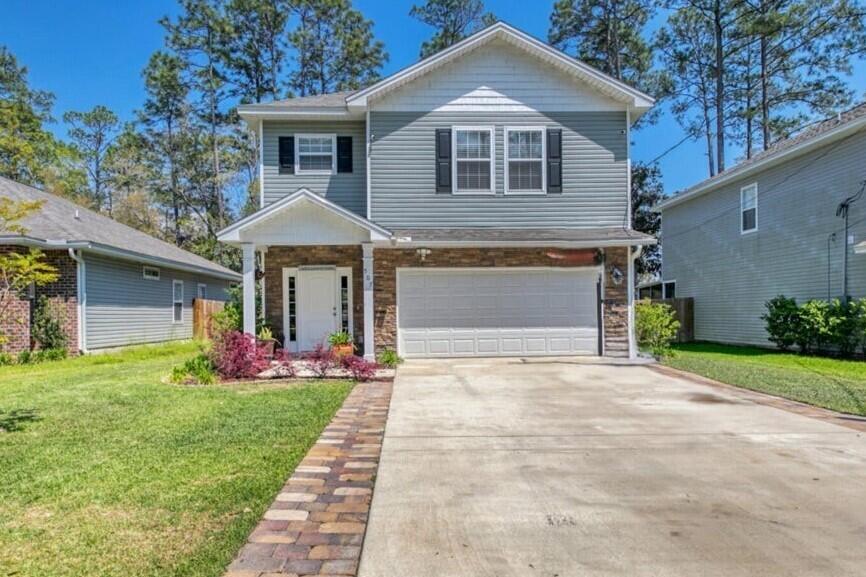 This Beautiful 4 Bedroom, 2.5 Bath Home is just minutes from Eglin AFB! Private Fenced Backyard with an Outdoor Kitchen. There is plenty of space for yard games or relaxing. LVP Flooring Downstairs, Kitchen features Quartz Countertops & Stainless Steel Appliances. Washer & Dryer included. Brand New Carpet UpstairsApplications can be found online atrentcafe.com