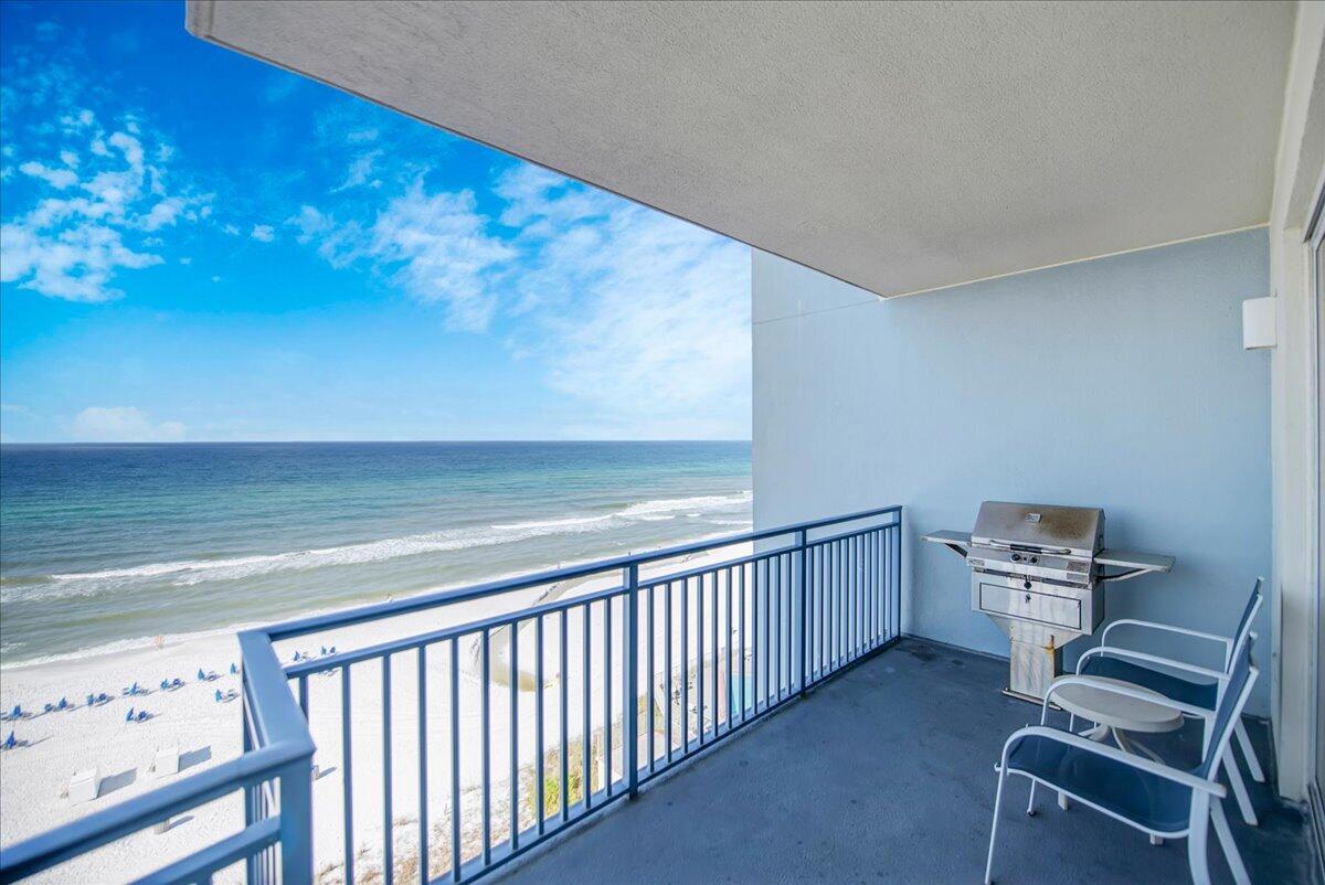 'CURRENTLY UNDER CONTRACT, SELLER ACCEPTING BACKUP OFFERS' Memories are special moments that tell your story...begin your story here in Sterling Breeze Resort Unit 706!Sterling Breeze is a luxurious resort located 1/2 mile west of Pier Park and 13 miles from the Northwest Florida Beaches airport.Spacious 1447 sq ft 2 Bed/3 Bath + bunk floor plan features Gulf-Front views from the primary bedroom. Property conveys fully furnishedand rental ready! A/C and washer/dryer replaced in 2020, updated with new living room furniture in early 2021 and new bunk beds in 2021. Enjoy gulf sunsets from the balcony equipped with an electric grill. Sterling Breeze also features a poolside tiki-bar and on-site fitness center.