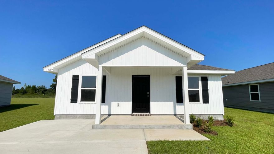 ALMOST COMPLETE & READY FOR MOVE IN! The Rivers Cove community offers residents: Gorgeous Community Pool, Community Room and Playground.  The new 'CALLAWAY' floorplan is a charming cottage style home with no wasted space, a desirable open design for relaxed living. Easy care beautiful wood look flooring, delightful kitchen with stainless appliances, quiet dishwasher, smooth top range, built in microwave and pantry. Also included is Fabric hurricane door/window protection and a Smart Home 'Connect' system with several convenient Smart Home Devices.  MUST SEE.