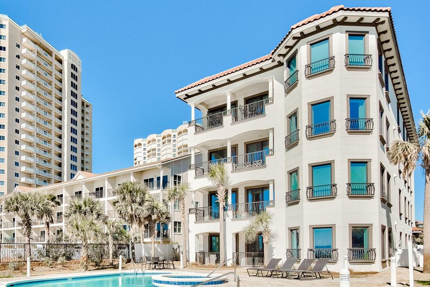 Welcome to Villa Burago! When you enter this Majestic, 5 BR, 5 Bath, 4112 SF Penthouse, you will feel like you are in a luxurious beachfront Home! Enjoy the amazing Gulf Views as you enter into a grand scale, large living area! The Gourmet Kitchen offers Wolf appliances, 48'' built-in Sub-Zero refrigerator. Custom kitchen cabinets. Quartz counter tops and more! Recently built in 2018, Villa Burago is one of the newest developments on the Emerald Coast. This residence is immaculate! Very spacious! High end finishes throughout. Every bedroom has its own en-suites. Bedroom 4 offers custom built-in full-size bunks. Quality concrete construction, Impact glass and solid doors. Soundproof! Private Garage!If you are an Investor, this is a rental machine!