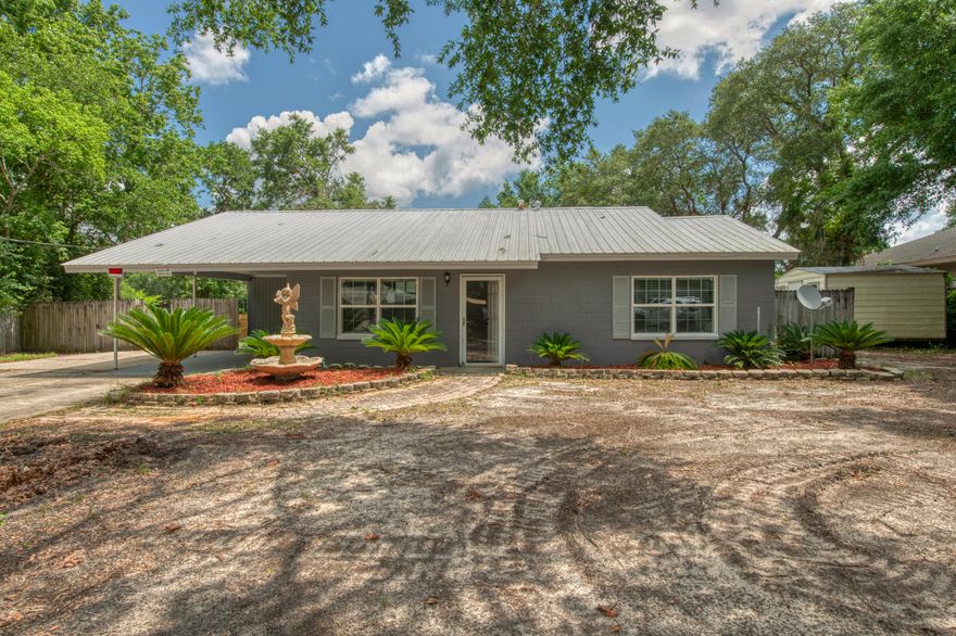 Perfectly priced home in central Fort Walton Beach. Close proximity to beaches, shopping and dining. Just a 5 minute drive to both Eglin AFB and Hurlburt Field. This home was recently updated with a brand new kitchen, new appliances, all new floors, double pane windows, new fixutures, new hvac & hot water heater & more. You will love this outdoor space, spacious covered porch for all of your BBQs! Fully fenced back yard and tons of room for a pool and yard building. Call today for your appointment.