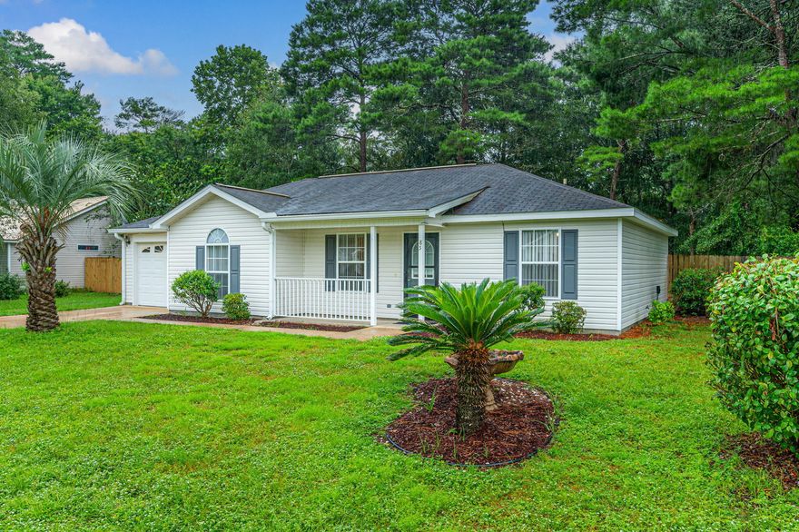 COMING SOON - A NEW ROOF AND WATER HEATER. Seller is in the process of replacing the roof and water heater!! Located in the Mossy Head Community, this home is convenient to DeFuniak Springs, Crestview, I-10, Eglin AFB and Niceville plus a quick 40 minute drive to Destin. This freshly painted home features 3 bedrooms (split plan) and 2 baths., kitchen with all appliances , laundry room with pantry area, single garage with automatic garage door plus back screened porch and cozy front porch - perfect for a couple of rocking chairs.  No carpet throughout home makes for easy housekeeping. Flooring in kitchen and baths is new. Lot size is .39 acre featuring a wonderful, large backyard.  Located on a paved cul-de-sac so no through traffic on your street.
