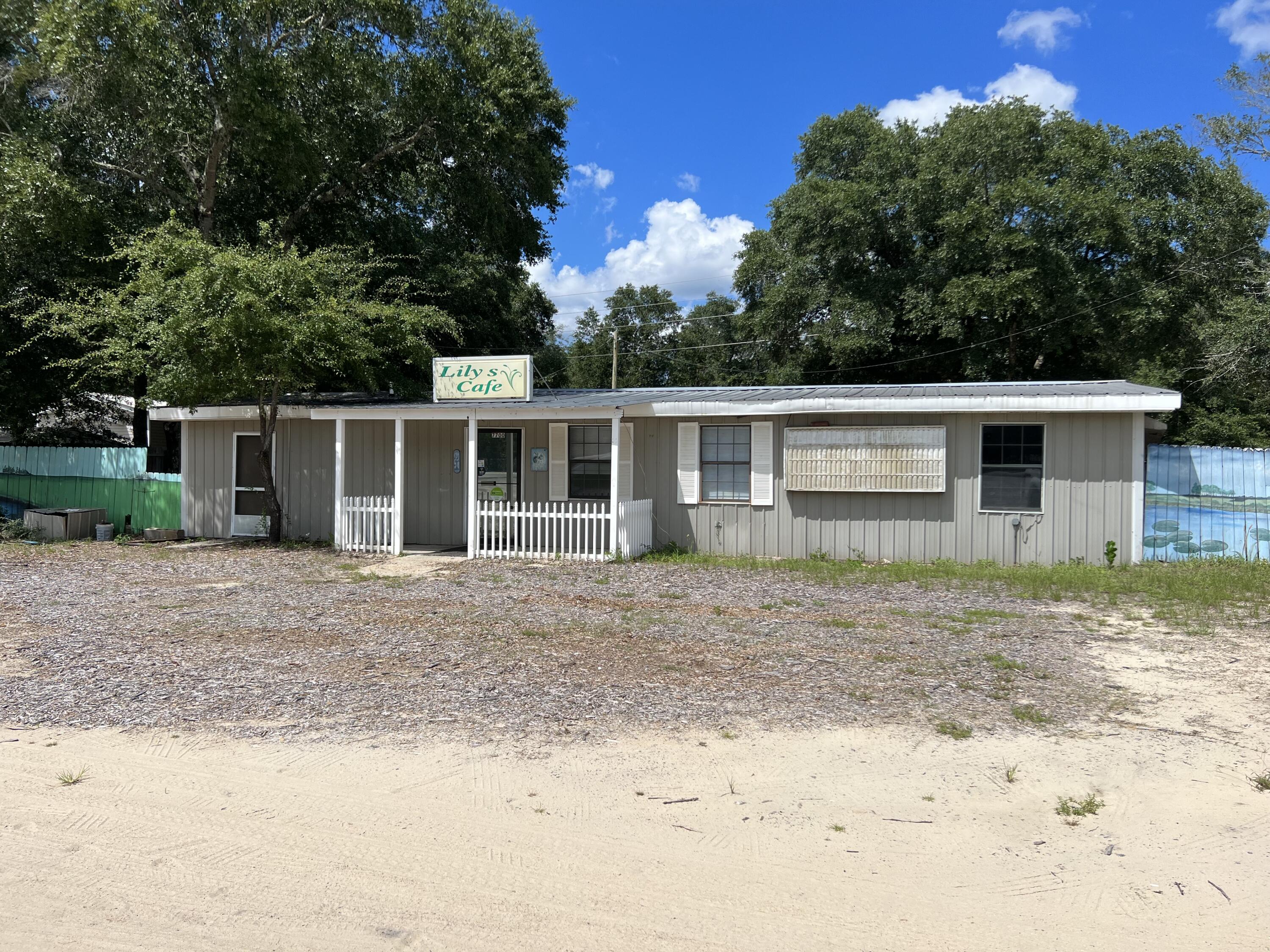 Former Restaurant Business is now available between DeFuniak Springs and Mossy Head, Florida. Property is formerly known as Lily's Cafe. All equipment will remain with the property. Water is provided by Mossy Head Water Works and septic tank is about 5 years old. Property is for sale only - no owner financing nor lease. Buyer to perform all matters of importance