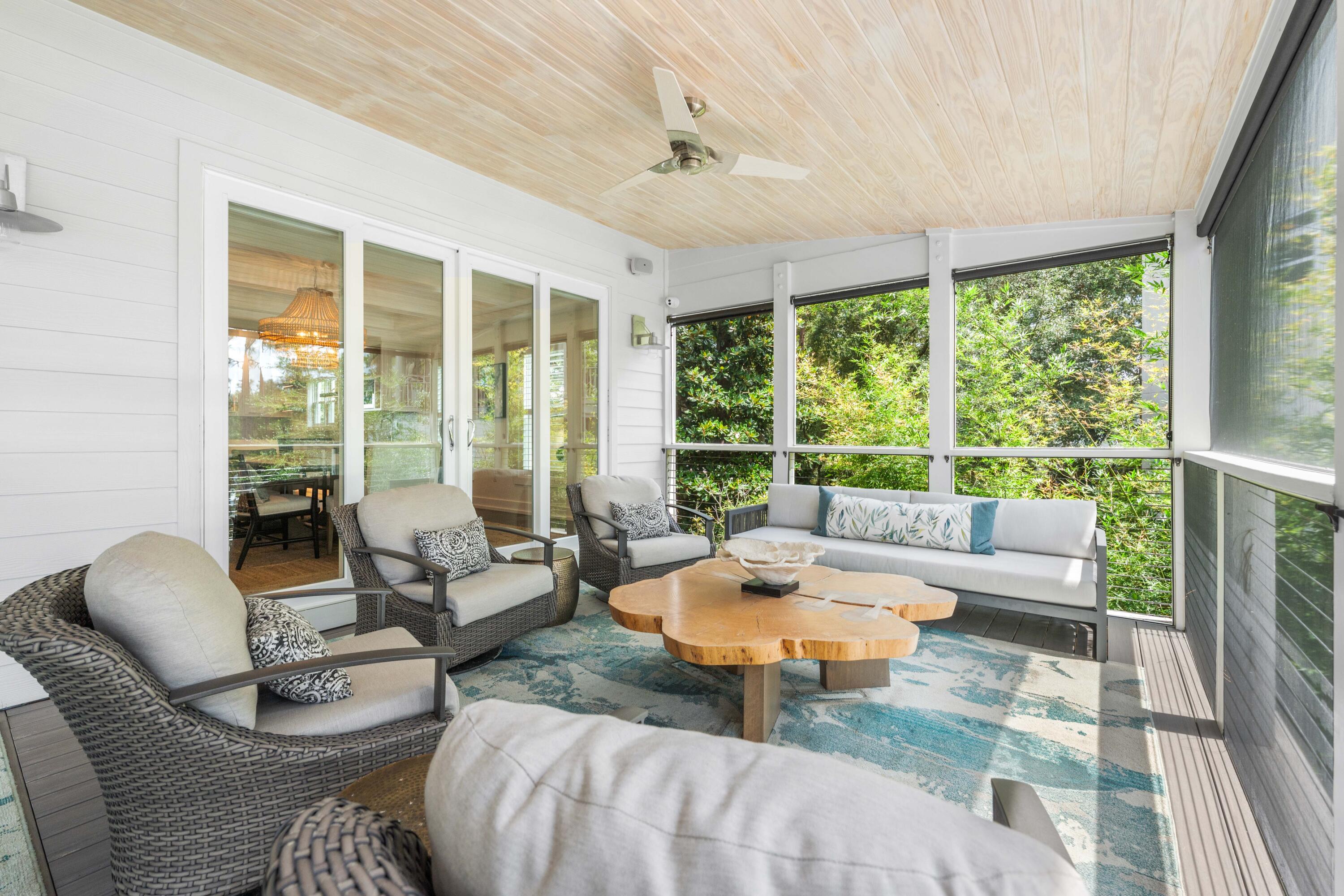 Perched on the peaceful waters of Eastern Lake with panoramic views extending to the Gulf waters, 105 Trae Lane is a true sanctuary with four bedrooms, four bathrooms, and 3,525 square feet of meticulously curated interiors. Spanning four levels featuring elevated craftsmanship, this exceptional residence was completely reimagined in 2022 and offers a rare combination of privacy, waterfront views, and modern sophistication.Inside, no detail has been overlooked. A chef's kitchen is outfitted with top-of-the-line Sub-Zero and Wolf appliances, dual dishwashers, and two ice makers--one is commercial-grade making entertaining effortless. Custom cabinetry with integrated lighting enhances every corner of the home, while other premium features add the touches of coastal creativity. creativity.
The home's layout includes multiple living spaces and an expansive screened porch, all thoughtfully oriented to maximize views and natural light. Motorized power blinds for the windows on the main level, 100% LED lighting, and two new A/C and furnace units ensure year-round comfort, while a standby natural gas generator, tankless water heater, and state-of-the-art camera and alarm system provide peace of mind.
With two washers and dryers, two climate-controlled garages with additional storage, and thoughtful touches throughout, the home is perfectly equipped for effortless everyday living or multigenerational escapes. This meticulously maintained residence has had only two owners, has never been rented, and remains in pristine condition.
Outdoors, the lifestyle continues with a private boat dock, featuring a covered 5,000-lb boat lift and floating dock ideal for launching kayaks and paddleboards directly into Eastern Lake. From there, cruise straight to the Gulf or explore the serene natural surroundings this unique lakefront location affords.