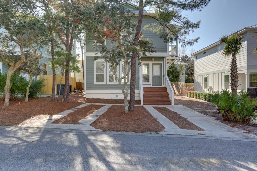 Extraordinary value and location! This lovely Florida Cottage is nestled on the south side of 30A in Blue Mountain Beach and within walking distance to the Emerald Coast's famous beaches, with 2 public beach accesses. This home is well built and maintained. Features include beautiful hardwood floors, an open floor plan, 1 bedroom and full bath on the 1st floor and 3 bedrooms and 2 full baths on the 2nd floor. HOA is not mandatory but an option. For $900 a year you get access to all of the amenities of The Village at Blue Mountain Beach. They include a huge, 5 star community pool, a fitness center, shuffle board area, buggy charging stations, grilling areas, numerous