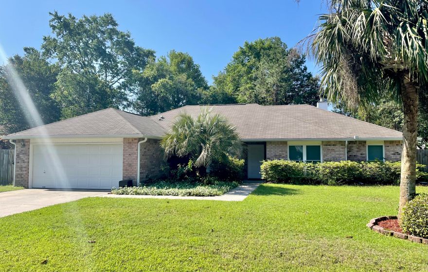 This beautiful all brick home tucked away in sought after Sailboat Cove neighborhood in the Bluewater Bay area is the perfect place to call home! Meticulously maintained, this 3 bed/2 bath home includes a private office, large dining room and fully fenced, private back yard. Plenty of space for entertaining. The home has been freshly painted through out,  a new HVAC system installed in Dec 2020. It's close to A+ schools, shopping, dining, Eglin AFB & Hurlburt Field and just 11 miles from the beautiful beaches of the Emerald Coast.