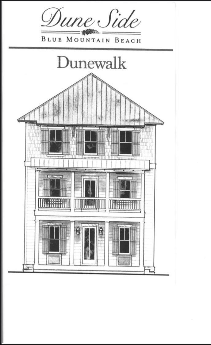 This To be Built home has made it through planning and ready for you to start your build and be completed by spring 2022. This floor plan is over 2600 sq ft has 4 bedrooms and an office space. Featuring 3 stories, this home is appointed with high end finishes. over sized porches on the front and back of home will feature potential gulf views and amazing views of the sunsets. The charming Dune Side consists of 22 homes with community green space. This is the same plan that is already built in the neighborhood with houses selling for 550 a ft. To be built Pricing is put together from 2 local contractors that is ready to build and start immediately. Rental Projections are over 110,000+ dollars. List price is for the total cost of the lot, home, and pool. please call with any questions!