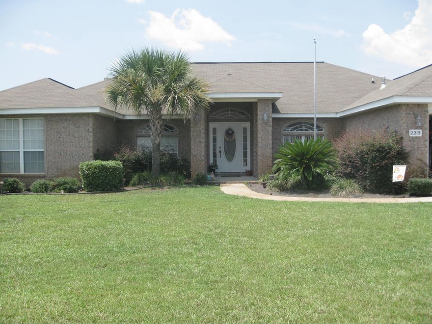 If you are looking for a Gorgeous home you have got to see this home. As soon as you walking the front door you will see to your right a beautiful formal dinning room and on your left behind French door is an office anyone would be proud to work in .Than you come into spacious large living room with a corner fireplace. It looks into the a magnificent kitchen any woman would be proud of, you can set at the breakfast table and look into the back yard overlooking a cover patio and watch the children play in the all fenced back yard. Kitchen has a large counter top bar lots of cabinets has a build in desk, pantry is just a few extra this house has to offer. There is carpet in the bedroom tile and wood floors in the house. Split bedroom plan is wonderful for a family or just a couple.