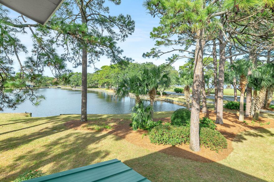 Welcome to Bayou Village in Sandestin! Being sold fully furnished and with a 4-seater, weather protected golf cart, this is any investors dream! With 3 bedrooms and 3 full baths, space isn't limited. Throughout the home you will find woodgrain style tile giving you coastal vibes, add to that the custom wood accent wall in the living area, the custom wire railing in the dining area, and beautiful quartz countertops in the kitchen, this home exudes bright and airy feelings. Downstairs you will find 1 of 3 owner lockouts, this one happens to double as a full bathroom accessible from the front entrance, perfect for washing up after a day at the beach or the bay. Enjoy breathtaking views from the back screened in porch which you can access from the recently updated slider door.