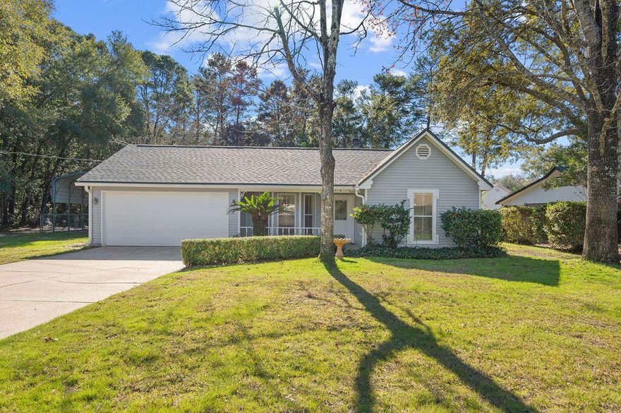 Welcome home to this charming and well-maintained 3-bedroom, 2-bath ranch, offering a perfect blend of modern upgrades and classic comfort. Situated on a fenced-in lot, this property provides plenty of outdoor space and flexibility with no HOA restrictions ideal for those seeking privacy and freedom.Step inside to find an inviting open floor plan with brand-new luxury vinyl flooring that flows seamlessly throughout the home. The custom-designed kitchen is a standout feature, boasting upgraded cabinetry, solid surface countertops, and a high-end appliance package perfect for cooking enthusiasts and entertainers alike.The oversized primary suite is a true retreat, featuring two spacious walk-in closets and a luxurious en-suite bathroom complete with a soaking tub and walk-in shower is perfect for unwinding after a long day. The additional bedrooms are generously sized and can easily accommodate guests, or even a home office setup.

Outside, the fully fenced yard provides a private space for relaxation, pets, or outdoor gatherings. A covered carport offers additional parking for multiple vehicles, a boat, or extra storage. With no HOA, you have the freedom to personalize and use your property as you see fit. An awesome shed on the property allows room for additional storage or even a workshop!

This move-in-ready home combines modern convenience with timeless charm don't miss out on this fantastic opportunity!

2018 HVAC
2025 Roof
2011 Water Heater
2025 Vinyl Flooring