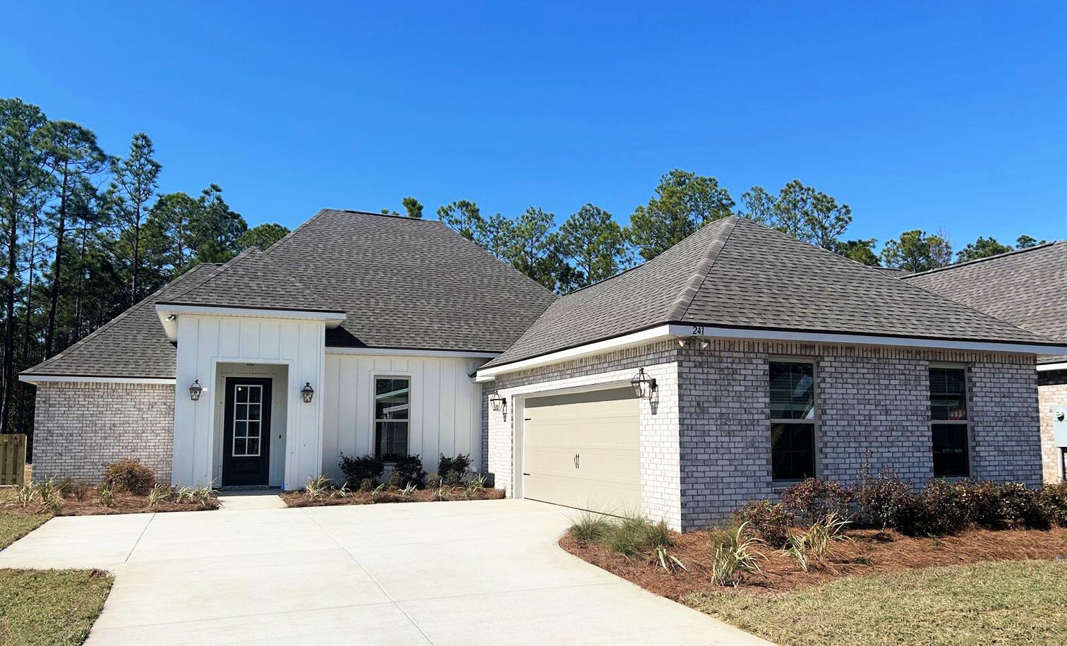 Awesome builder rate, FREE window blinds + choice of 2 FREE: front gutters, fridge, OR smart home package. Restrictions apply.The CLAUDET III G in Bird Song at Hammock Bay community offers a 4BR, 3BA, open design with formal dining and keeping room. Upgrades added (list attached). Features: double vanity, garden tub, separate custom tiled shower, and 2 walk-in closets in master bath, tray ceiling in master bed, en suite bath in bed 2, kitchen island, walk-in pantry, covered porches, crown molding, smart connect WIFI thermostat, smoke/carbon monoxide detectors, landscaping package, architectural 30-year shingles, flood lights, and more!Energy Efficient Features: water heater, kitchen appliance package, vinyl low E windows, & more! Energy Star Partner.