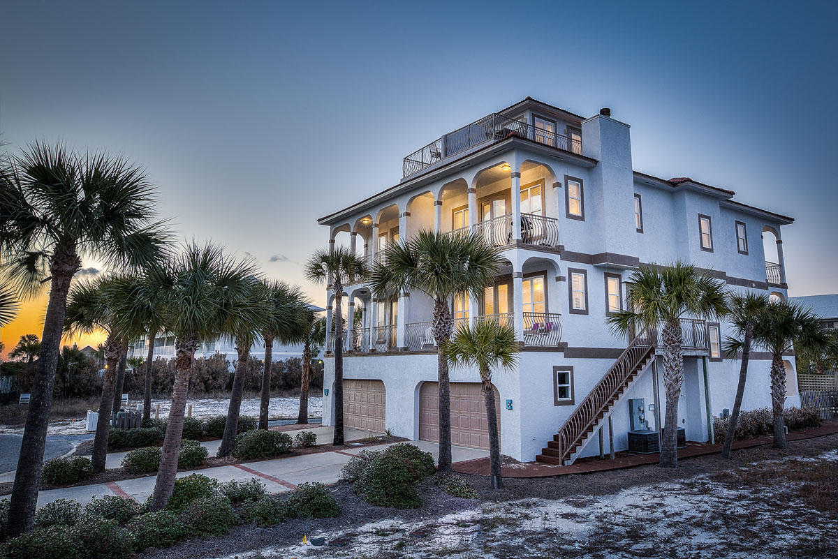 This beautiful and unique property sits on a large lot with additional room to grow. Property features 2 identical units with breathtaking gulf views, 4 bedrooms, 4 baths, pool, and deeded beach access. This home has endless possibilities as a vacation rental or second home. Rental projections available. This home is conveniently located in close proximity, to Seaside, Seagrove, Watersound and the new HUB 30A. Stop by this home today.