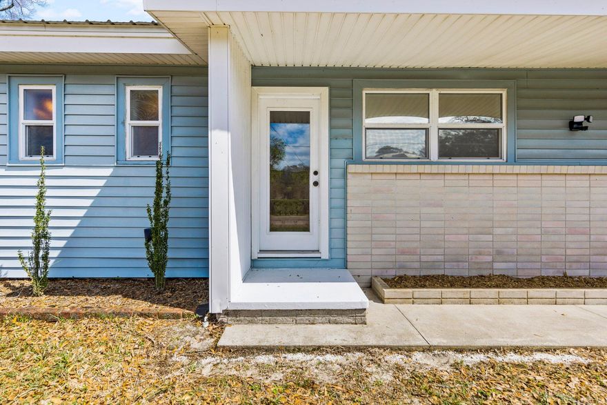 Originally built in 1957, this classic cottage style home is situated on a large corner lot, in the charming historic district of Defuniak Springs. You'll fall in love with this quaint 3 bedroom, 1 bath turnkey home, with upgrades including fresh paint and lighting while boasting original hardwood flooring, tongue and groove and crown molding. The home was renovated in 2007, complete with a metal roof, HVAC, kitchen, and bath remodels. The home also features a cozy family room with vaulted ceiling and a gas fireplace in the rear.  The property, equivalent to 2.5 city lots, showcases a fully fenced in yard with a potting shed in the corner. You don't want to miss the opportunity to own a piece of Florida's history in the growing city with a small town feel!