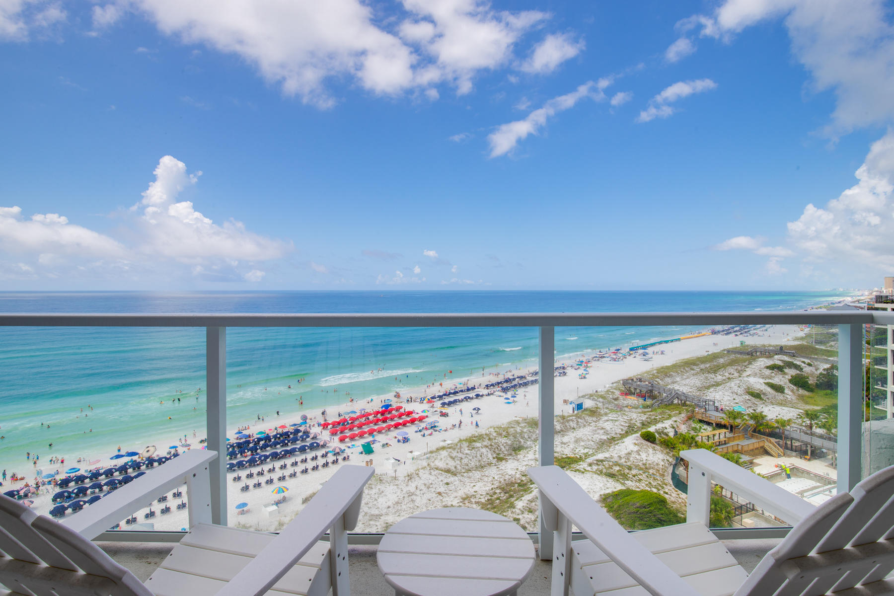 SPECIAL, ONE OF A KIND, 11th Floor Beachfront Condo at SANDESTIN GOLF & BEACH RESORT. The SPECTACULAR Views and Wall to Wall Windows are wonderful assets to this Totally Renovated Resort Condo. Everything is Brand New to Include the Professional Furnishings & Artwork, HVAC, Water Heater, Washer/Dryer combo, Custom Drapes & Blinds, Porcelain Plank Tile flooring, Doors & Hardware, LED lighting and electrical, Fully Painted, and Keyless Entry Lock. The Kitchen has been Transformed with Cambria Quartz Counters, Custom White Soft Close Cabinetry, All New High-end Stainless Appliances, Shiplap walls and a custom built-in desk nook. The Bath has also been redone with a beautiful walk-in shower and quartz counters like the kitchen. Every detail was professionally designed. RARELY ON THE MARKET.