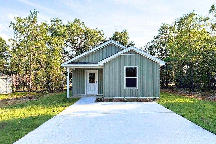 Mossy Head a new community by Century Complete, a top 10 US homebuilder! The beautifully crafted Carolina plan offers modern living in a smart layout. An open concept floor plan connects the living, dining and kitchen areas. The kitchen boasts brand-new stainless-steel appliances and lots of counter space. The primary suite includes a private bath, while the second bedroom is perfect for guests or a home office. Don't miss this opportunity to own a new home with builder warranty! Closing cost credit and/or rate buydown available on select homes! Prices, terms and conditions subject to change without notice. Convenient to Crestview, Defuniak Springs, and I-10, our Mossy Head homes offer tremendous appeal and great location