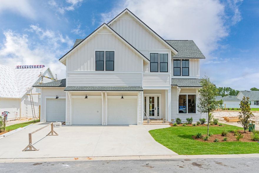 Discover the Dorado, an exquisite new construction home in The Pines at Watersound Origins, built by Huff Homes. Spanning 3,315 square feet across two levels, this 5-bedroom, 4.5-bathroom, 3-car Garage residence with POOL/SPA offers timeless craftsmanship, luxury finishes, and an open-concept design tailored for modern coastal living.  Step inside to find wide plank Medallion wood flooring flowing throughout the home, complemented by 11' ceilings on the first floor and 9' ceilings upstairs. The gourmet kitchen is a chef's dream, featuring an upgraded Wolf & Sub-Zero appliance package, a Scotsman nugget ice maker, quartz countertops and backsplash, and a Butler's pantry with stacked cabinetry, glass doors, and lighting. The living room's gas fireplace and shiplap accents add warmth and character, while crown molding enhances the elegant design. The primary suite, located on the first floor, boasts a spa-like en-suite bath and a generous walk-in closet. Upstairs, additional bedrooms provide ample space for family and guests. Home includes Whole House Water Filtration system and generator set up! 

Outdoor living is equally inviting with an expanded screened porch featuring a brick-finished fireplace, outdoor kitchen with Alfresco grill, hood and cabinets, plus a 10x30 saltwater swimming pool with a raised spa complete with Mosaic tile and surrounded by pavers and fence for privacy! Additionally, the bronze window package, epoxy-coated garage floor, and premium exterior detailing complete the home's stunning curb appeal.

Estimated completion is June '25.

The Watersound Origins community offers an unparalleled lifestyle in South Walton with exceptional amenities, notoriously friendly and welcoming atmosphere, zero short-term rentals, and close proximity to all that 30A and Inlet Beach has to offer. Enjoy the zero-entry pool, playground, sports courts, and fitness center at the Village Commons, play a round of golf or foot golf at the Origins Golf Course, or take a walk along the many miles of walking and biking trails that wind all throughout the neighborhood! The new Watersound Town Center located at the entrance to the community offers several fantastic dining options (casual and formal), medical services, Starbucks, Publix, a Pavilion that hosts events year round, and more! 