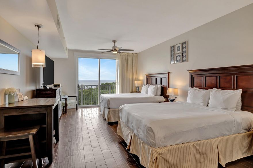 FULLY FURNISHED WITH ALL UTILITIES INCLUDED! This studio is beautifully furnished and offers serene views of Choctawhatchee Bay and the golf course from the 7th floor. It is ideally located just a short stroll from the Village of Baytowne Wharf with several great restaurants, retail shops, and fun entertainment options. Elation conveniently has laundry facilities on each floor and amenities include resort style pool, hot tub, and fitness center. Come relax and enjoy the luxurious resort lifestyle!