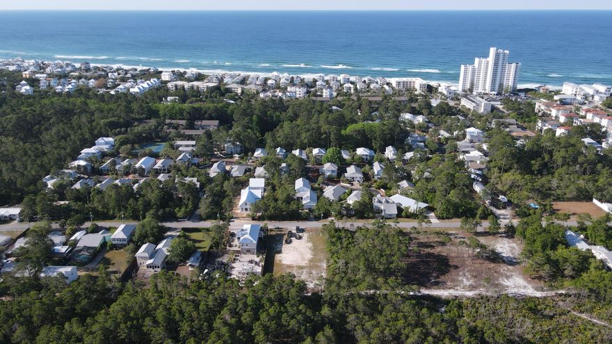 Highly desirable home site in the Seagrove area that is backed up to 100s of acres of undeveloped forest. Less than 1/2 mile from the beach and bike paths. Dream home location. .41 acre lots are few and far between with this proximity to the beach. NO HOA