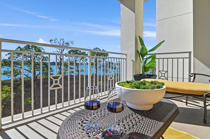 Situated within the exclusive, gated enclave of The Anchorage at Sandestin Golf and Beach Resort, this exquisite three-bedroom, three-bath condominium offers a serene coastal retreat with breathtaking views of Choctawhatchee Bay, Jolee Island, Horseshoe Bayou, and the Sandestin Marina. Thoughtfully designed with high-end finishes and filled with natural light, this fully furnished residence is ideal for those seeking a tranquil primary or second home in one of the most coveted non-rental communities along the Emerald Coast. The open floor plan showcases elegant hardwood flooring throughout the living spaces, complemented by floor-to-ceiling sliding glass doors that open to a spacious waterfront balcony -- an ideal spot for enjoying spectacular sunsets over the bay. The kitchen is both stylish and functional, featuring white cabinetry, stainless steel appliances, a subway-tile backsplash and a breakfast bar perfect for casual dining. The newly furnished primary suite offers direct balcony access, allowing for stunning water views, while the ensuite bathroom boasts a jetted tub, separate shower and double vanity. Two additional guest bedrooms provide picturesque views of either the bay or the private pool, with beautifully renovated bathrooms featuring quartz countertops and modern vanities. A private garage is included, providing ample space for vehicles, beach gear, and golf carts. Residents of The Anchorage enjoy access to a private pool and the quiet luxury of a non-short-term rental community. As part of the Sandestin Golf and Beach Resort, homeowners have access to more than seven miles of pristine beaches and bayfront, four championship golf courses, a state-of-the-art tennis and pickleball center with 15 courts, multiple pools and a full-service marina. The nearby Village of Baytowne Wharf offers boutique shopping, dining and year-round events, while Grand Boulevard provides additional upscale conveniences  all accessible by golf cart. Beautifully decorated and designed for effortless coastal living, this rare offering at The Anchorage presents an unparalleled opportunity to enjoy Sandestin's premier waterfront lifestyle in a peaceful, private setting.  Beautifully decorated and designed for effortless coastal living, this rare offering at The Anchorage presents an unparalleled opportunity to enjoy Sandestin's premier waterfront lifestyle in a peaceful, private setting.