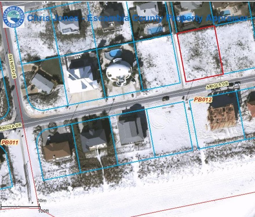 Premier, large Ariola lot with Great Views in coveted Villa Segunda section of Pensacola Beach! Great family atmosphere, Great Fishing holes, and good surfing. Build your dream home now! Gulf Waterfront Access directly across from homesite, makes beach going fun and easy! Pleasantly placed new home across street and WF access 'protect' the great views of the Gulf for your future home, Truly like a gulf front home.