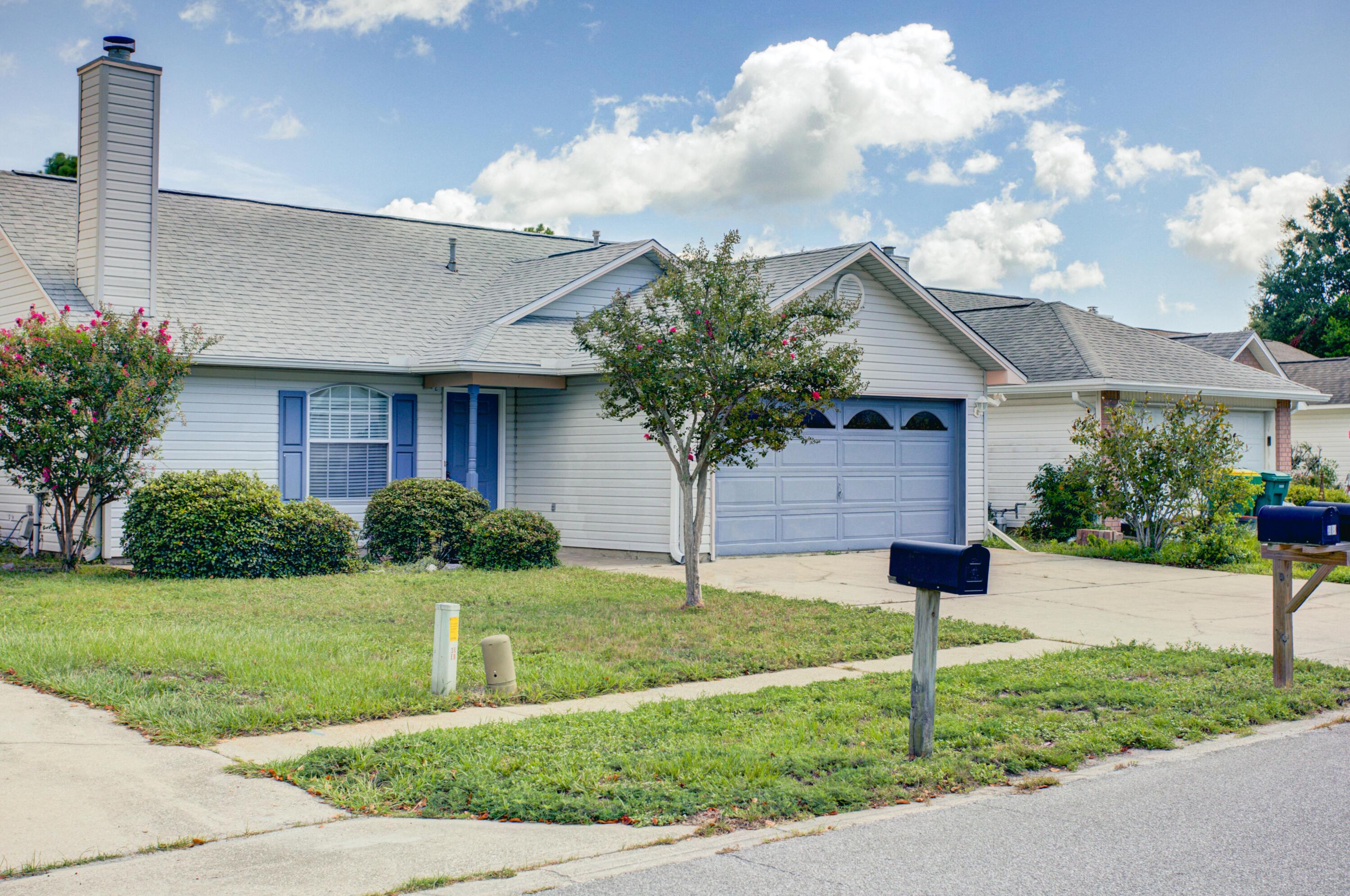 38 Ruby Circle offers a new roof in August of 2023 and introduces a fantastic opportunity to own a 3-bedroom, 2-bathroom home that combines cozy living with a convenient location. This home not only offers a comfortable living space but also presents itself as an ideal starter home or a savvy investment choice. Situated in close proximity to Eglin Air Force Base, schools, shopping, and dining, it provides the best of both worlds - convenience and comfort.  This home is being sold as is and is currently in probate as an inheritance process.  New roof 2023, HVAC 2008, Water Heater 2015.
