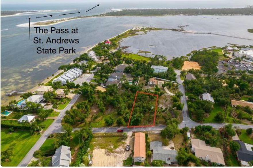 Tucked into Bay Point, and with No HOA, this Beautiful wooded lot on a quiet street is just steps to the Bay, and a very short boat ride to the Gulf. Enjoy close proximity to a Kayak launch, restaurants, shops, Spa, and Marinas. You will not want to miss out on this lot!