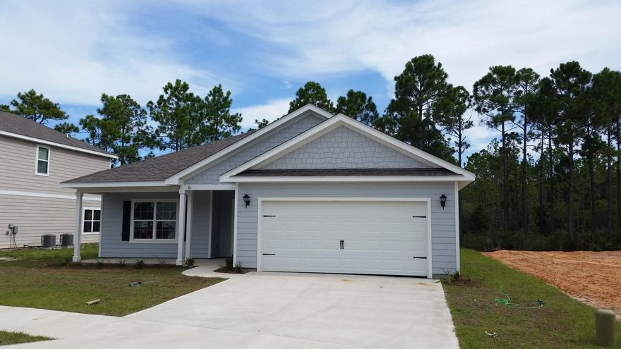 Move In To This Home By August! New Home Under Construction In Topsail Walk in Santa Rosa Beach. Approximately Less Than 45 Days From Completion!! One Level Home With Two Car Garage Plus Front & Back Porches To Enjoy The Breezes. The Lot Backs Up To The State Forest For Added Privacy. Great Flow With Open Floor Plan, Kitchen With Granite Counters Overlooking The Living Area, Large Master Bedroom With Large Walk In Closet, Master Bathroom With Separate Shower, Garden Tub, Double Vanities, Very Large Walk In Closet. Beautiful Entry Foyer, Large Laundry Room With Plenty Of Space. Great Community Just A Few Blocks From Choctawhatchee Bay Access. Hurry To See This House Today Before You Are Too Late! All Dimensions Are Approximate And Subject To Change. Call Today!