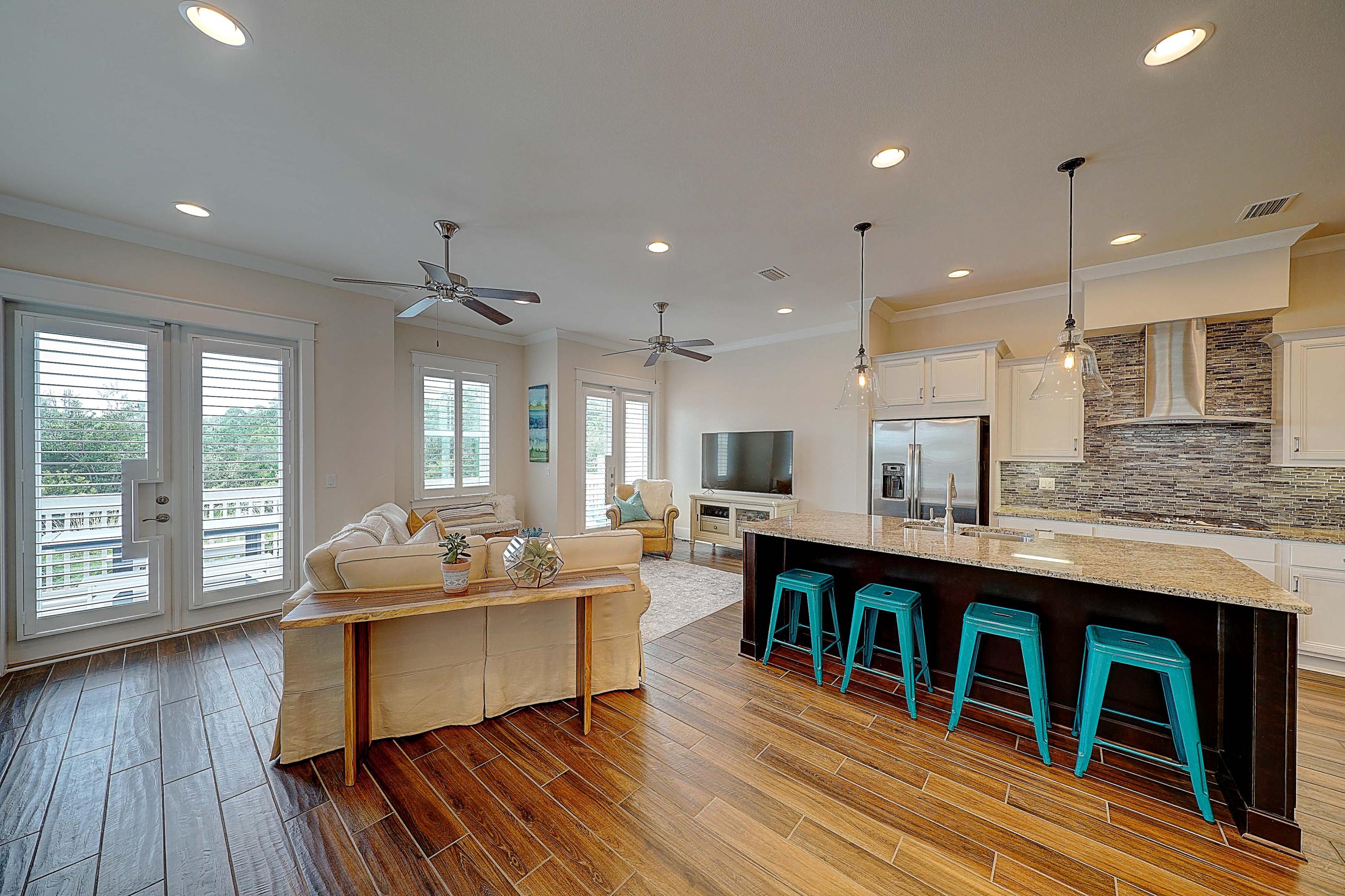Lowest priced town home in Prominence. Motivated seller.Rare find with unencumbered views of the Gulf of Mexico.This is the MOST IDEAL location for two reasons: 1.) unencumbered view of the Gulf of Mexico, and 2.) minimal through traffic. This home offers so much more than other homes in Prominence because of the quality of construction, and the upgrades. There are more upgrades in this home than any other residence in Prominence.Offering a 3br/2.5ba Bahamas floor plan and the largest unit available that has been a NON RENTAL SINCE IT'S INCEPTION.The first floor features a huge open-living concept and two backyard decks where you can enjoy an evening sunset or some music from The Hub.